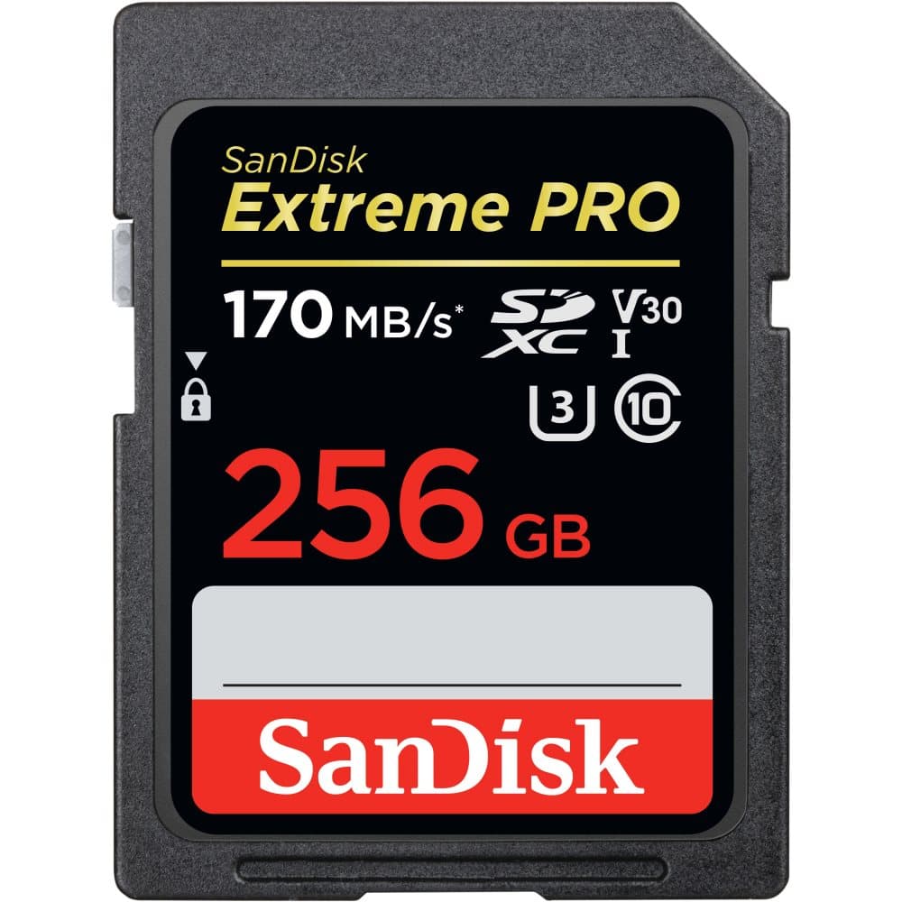 SANDISK SDXC Extreme Pro 256GB 170MB/s UHS-I V30 U3 C10