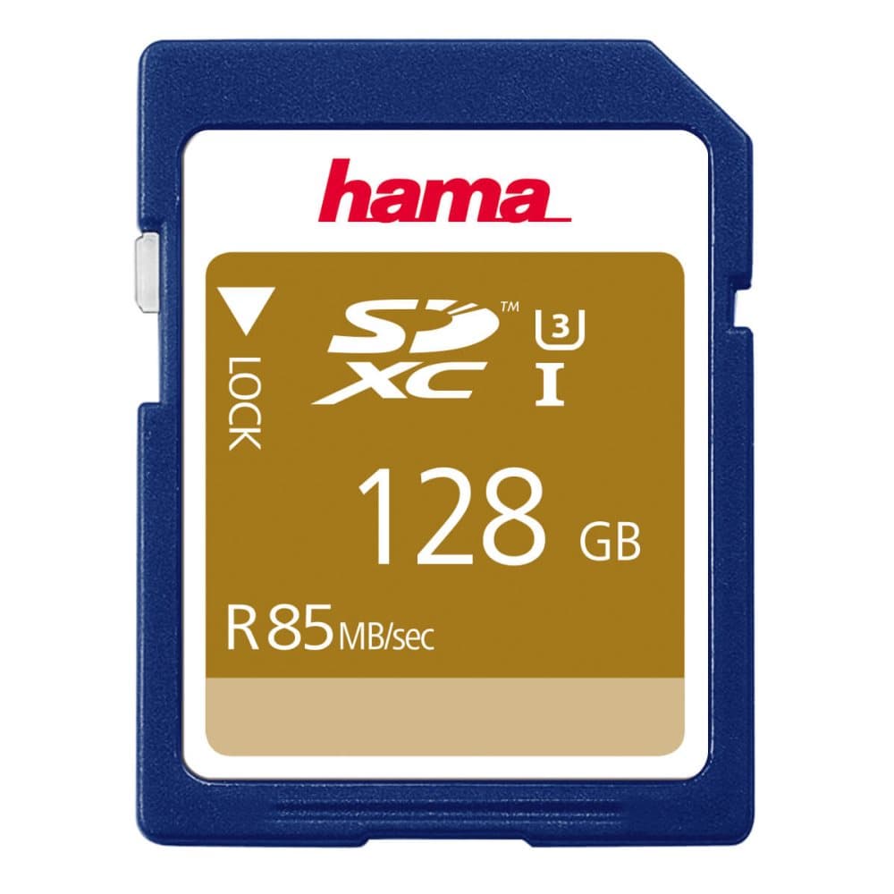 HAMA SDXC Kort 128GB 85MB/s UHS Speed Class 3