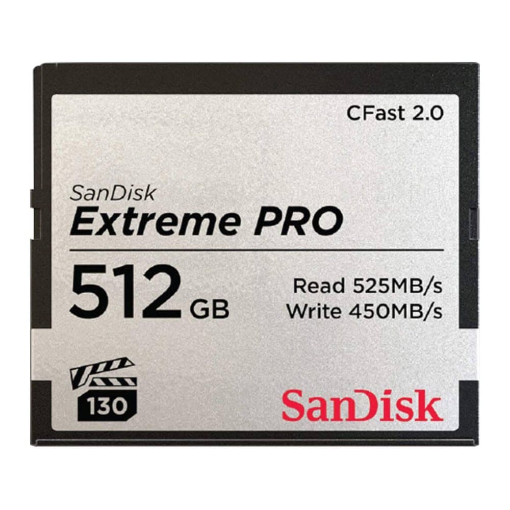 SANDISK Cfast 2.0 Extreme PRO 512GB 525MB/s VPG130