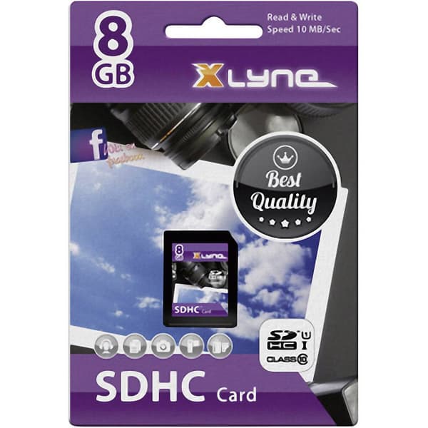 Xlyne 7308000 SDHC-Kort 8 GB Class 10, UHS-I