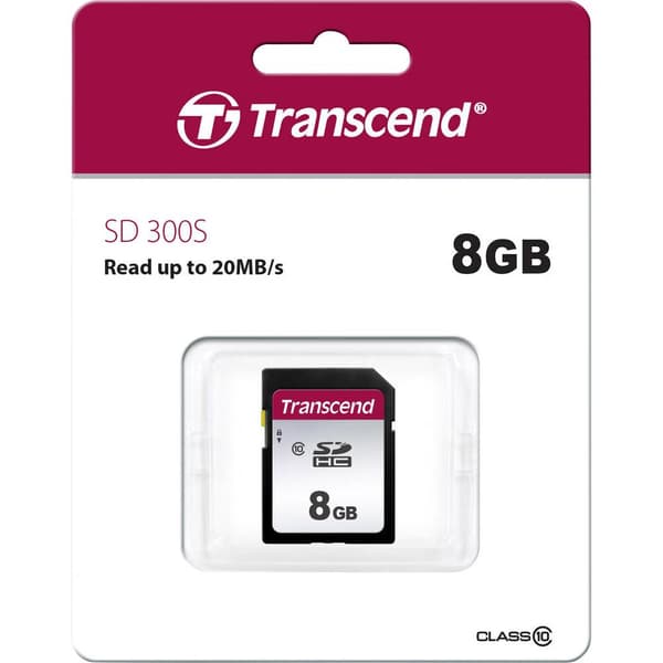 Transcend Premium 300S SDHC-Kort 8 GB Class 10, UHS-I, UHS-Class 1
