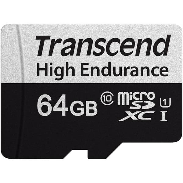 Transcend High Endurance 350V microSDXC-Kort Class 10, UHS-I inkl. SD-adapter