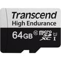 Miniatyrbild 2 av 3: Transcend High Endurance 350V microSDXC-Kort Class 10, UHS-I inkl. SD-adapter