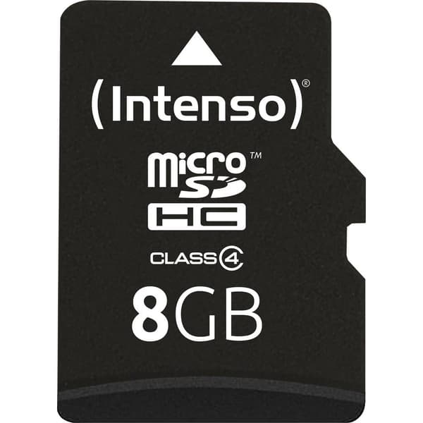 Intenso microSDHC-Kort 8 GB Class 4 inkl. SD-adapter