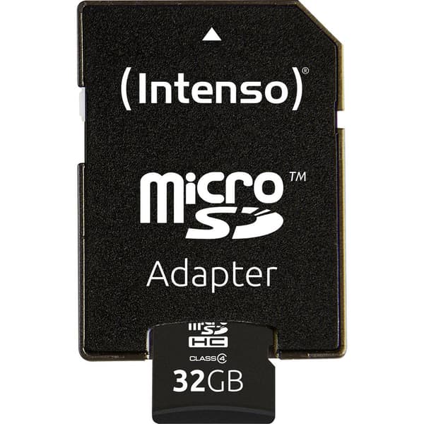 Intenso 32 GB Micro SDHC-Card microSDHC-Kort 32 GB Class 4 inkl. SD-adapter