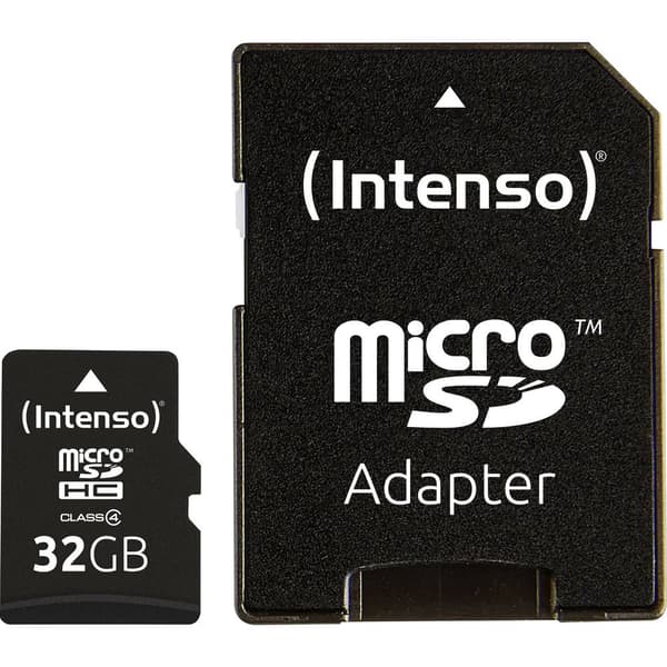 Intenso 32 GB Micro SDHC-Card microSDHC-Kort 32 GB Class 4 inkl. SD-adapter