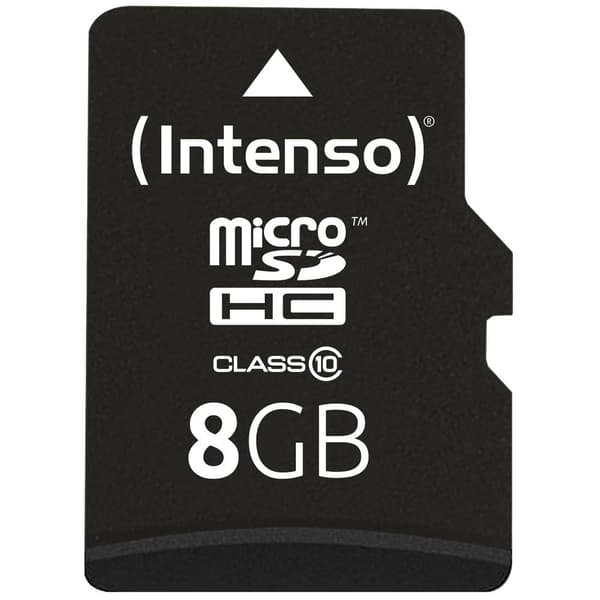 Intenso High Performance microSDHC-Kort 8 GB Class 10 inkl. SD-adapter