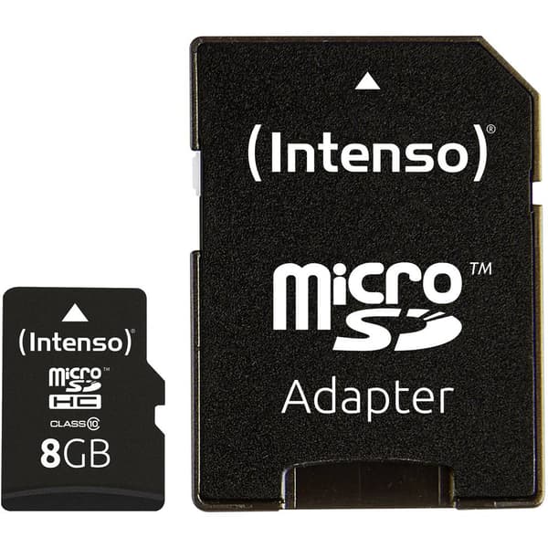 Intenso High Performance microSDHC-Kort 8 GB Class 10 inkl. SD-adapter