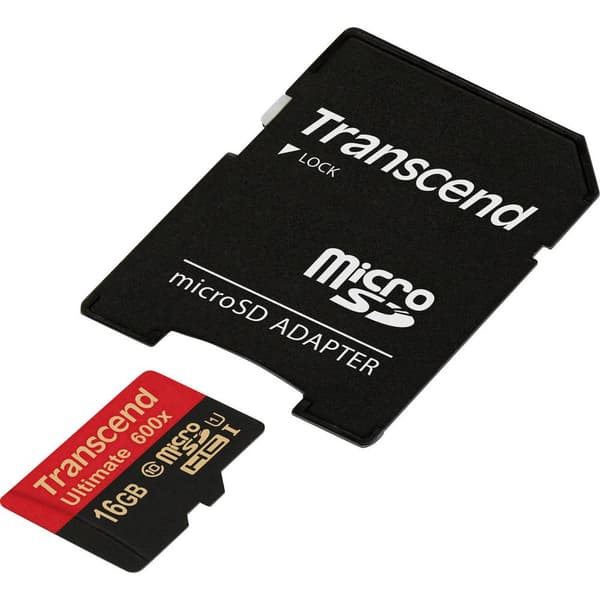 Transcend Ultimate (600x) microSDHC-Kort Industrial 16 GB Class 10, UHS-I inkl. SD-adapter