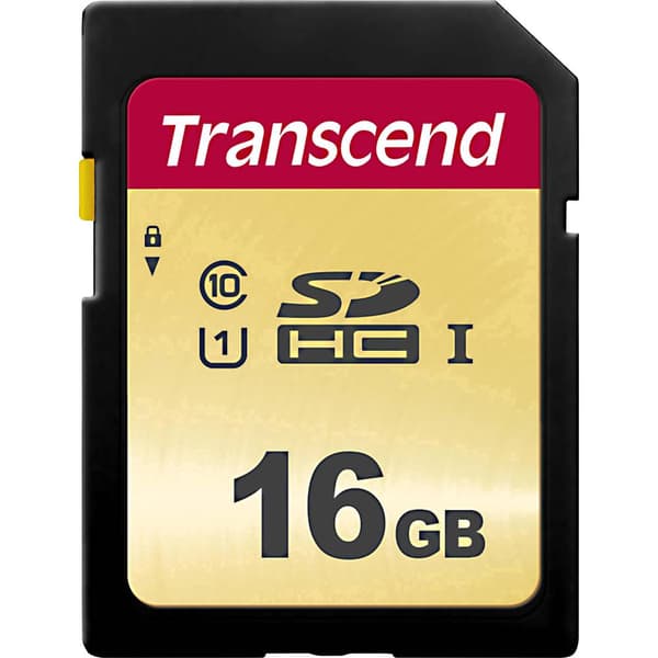 Transcend Premium 500S SDHC-Kort 16 GB Class 10, UHS-I, UHS-Class 1