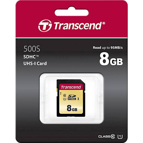 Transcend Premium 500S SDHC-Kort 8 GB Class 10, UHS-I, UHS-Class 1