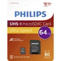 Miniatyrbild 1 av 4: Philips microSDXC-Kort 64 GB Class 10 inkl. SD-adapter