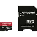 Miniatyrbild 1 av 2: Transcend Premium microSDHC-Kort Industrial 8 GB Class 10, UHS-I inkl. SD-adapter