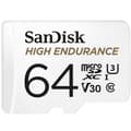 Miniatyrbild 2 av 3: SanDisk High Endurance Monitoring miniSDXC-Kort 64 GB Class 10, UHS-I, UHS-Class 3, v30 Video Speed Class inkl. SD-adap