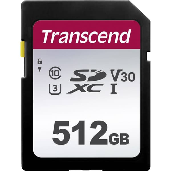 Transcend Premium 300S SDXC-Kort 512 GB Class 10, UHS-I, UHS-Class 3, v30 Video Speed Class