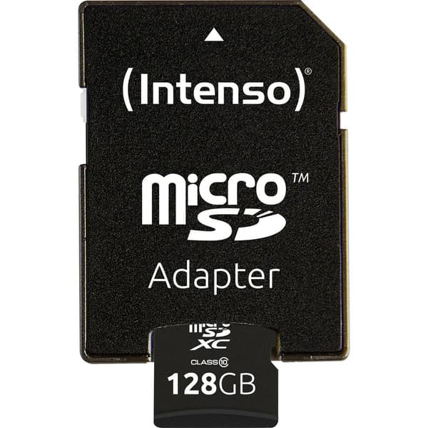 Intenso microSDXC-Kort 128 GB Class 10 inkl. SD-adapter