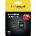 Miniatyrbild 2 av 4: Intenso microSDXC-Kort 128 GB Class 10 inkl. SD-adapter