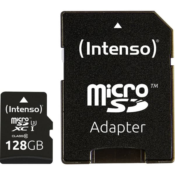Intenso Professional microSDXC-Kort 128 GB Class 10, UHS-I inkl. SD-adapter