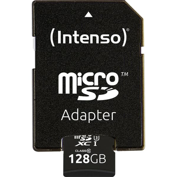 Intenso Professional microSDXC-Kort 128 GB Class 10, UHS-I inkl. SD-adapter