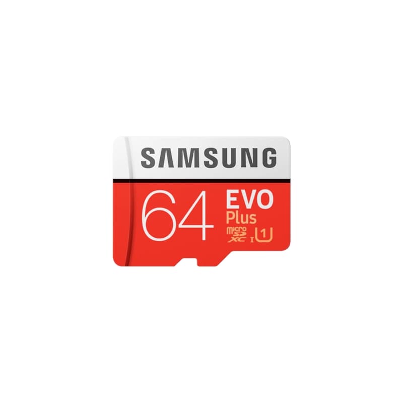 Samsung EVO PLUS, 64GB microSD-minneskort + Adapter (MB-MC64HA/EU)