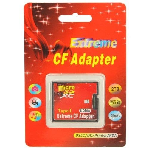 CF-kortadapter til microSD - bruk microSD i Compact Flash-enheter