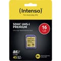 Miniatyrbild 1 av 2: Intenso Premium SDHC-Kort 16 GB Class 10, UHS-I