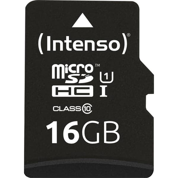 Intenso Premium microSDHC-Kort 16 GB Class 10, UHS-I inkl. SD-adapter