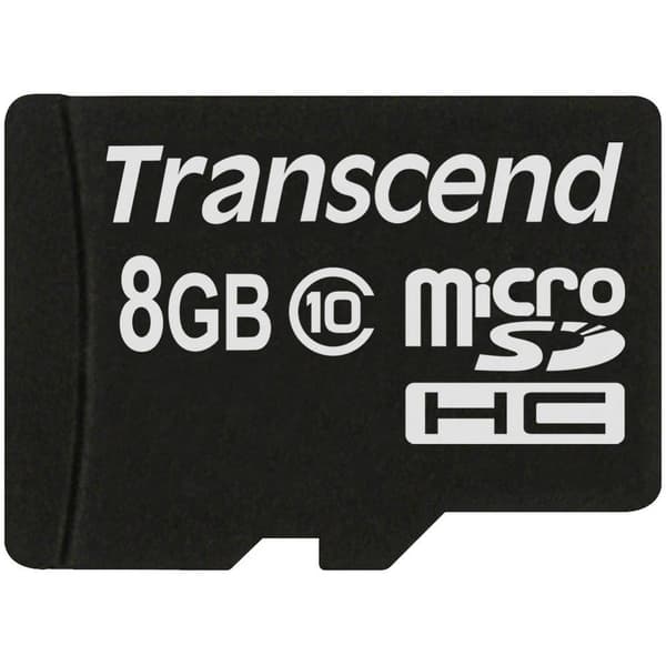 Transcend Premium microSDHC-Kort Industrial 8 GB Class 10 inkl. SD-adapter