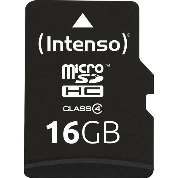 Intenso 16 GB Micro SDHC-Card microSDHC-Kort 16 GB Class 4 inkl. SD-adapter