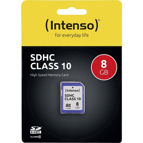 Intenso 3411460 SDHC-Kort 8 GB Class 10