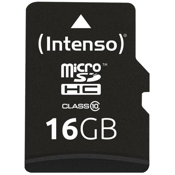 Intenso High Performance microSDHC-Kort 16 GB Class 10 inkl. SD-adapter