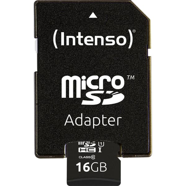 Intenso Professional microSDHC-Kort 16 GB Class 10, UHS-I inkl. SD-adapter
