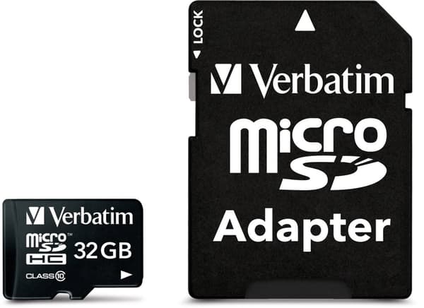 MicroSDHC, 32GB,  Class 10, inkl adapter
