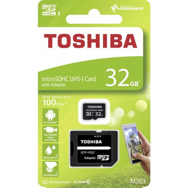 Micro - SD MinnesKort 32 GB Med Adapter UHS-I