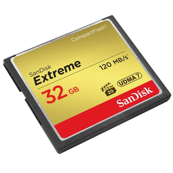 SANDISK Minnekort CF Extreme 32GB 120MB/s UDMA7