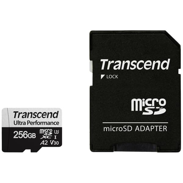 Transcend microSDXC 340S microSDHC-Kort 256 GB Class 10, Class 3 UHS-I