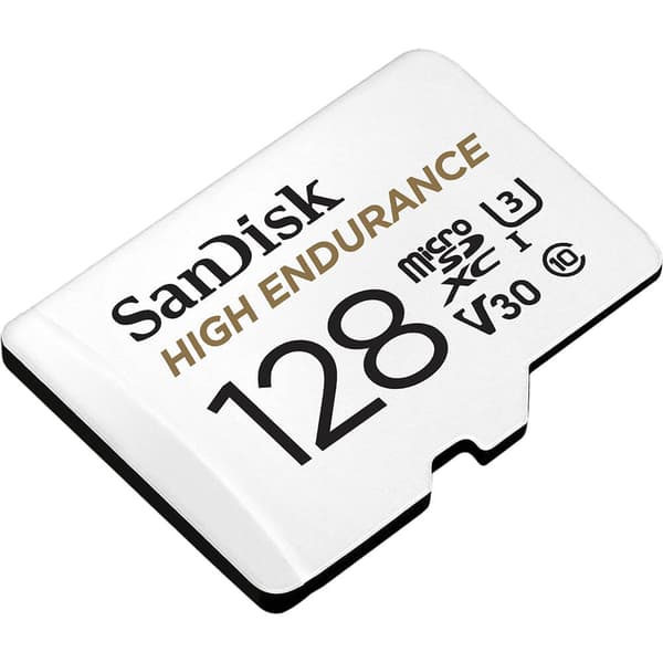 SANDISK Minnekort MicroSDXC 128GB High Endurance med adap