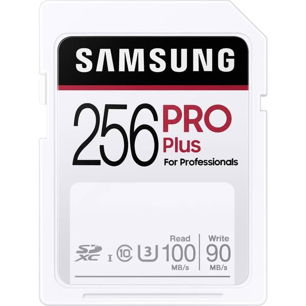Samsung Pro Plus SDXC-Kort 256 GB UHS-I Vattentät, stötsäker