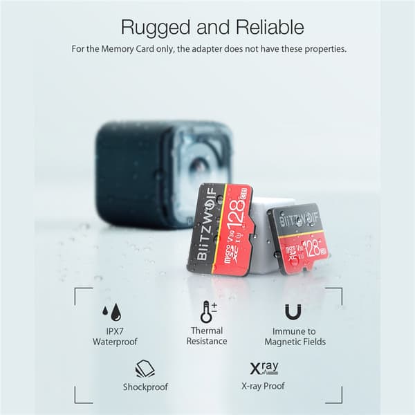 BlitzWolf® BW-TF1 Klass 10 UHS-1 32GB UHS-3 V30 64GB 128GB Micro SD TF-minne