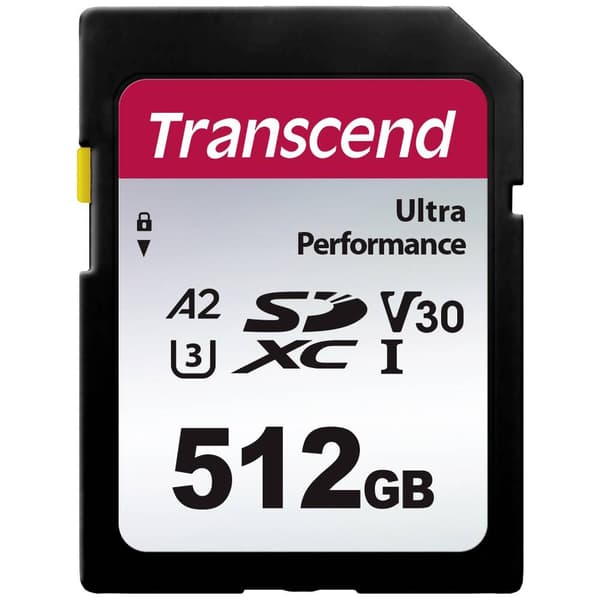 Transcend TS64GSDC340S SDXC-Kort 512 GB A1 Application Performance Class, A2 Application Performance Class, v30 Video S