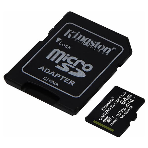 Kingston 64GB Canvas Select Plus microSD-kort