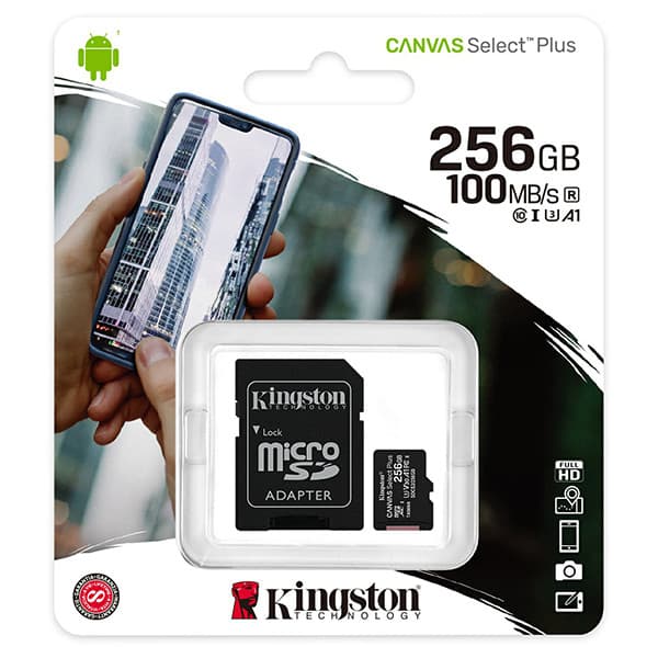 Kingston 256GB Canvas Select Plus microSD-muistikortti