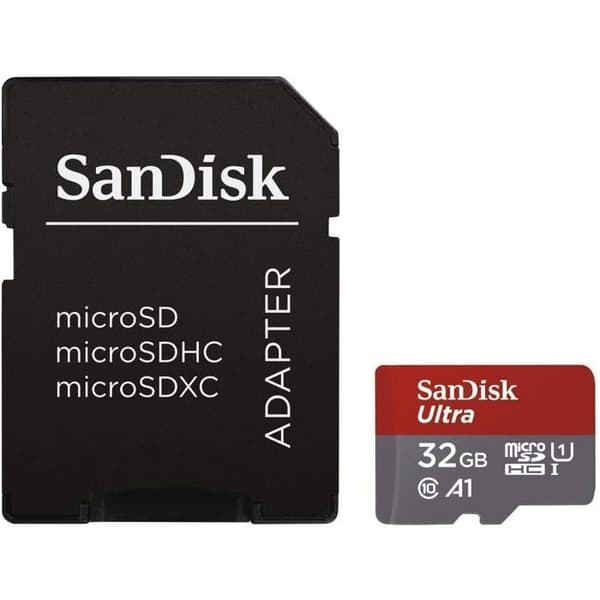 Flashminneskort - SANDISK - ULTRA MICROSDHC - 32 GB - Klass 10 - Läshastighet upp till 120 MB/s
