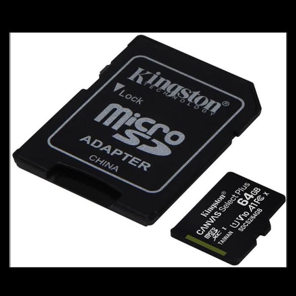 Kingston Canvas Select Plus microSD-kort – 64 GB – Med SD-adapter