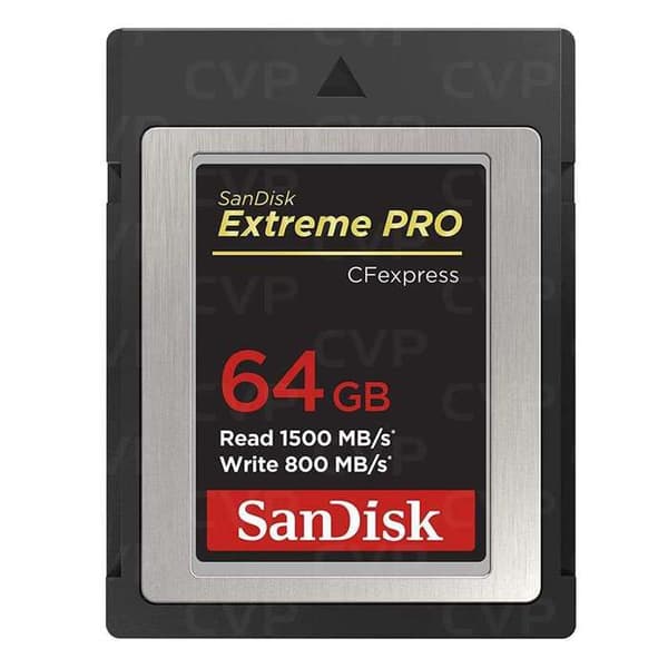 sandisk - kort sdcfexpress 64gb extreme pro 1500mb/s r 800mb/s w 4x6