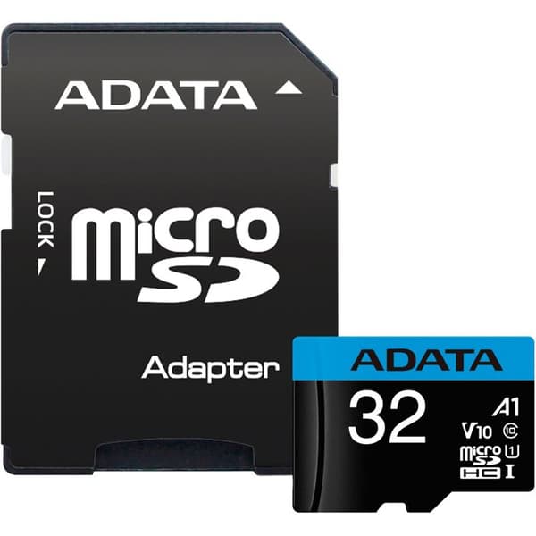 ADATA 32GB microSDHC Class 10 flashminneskort - 32 GB kapacitet - Läshastighet upp till 50 MB/s