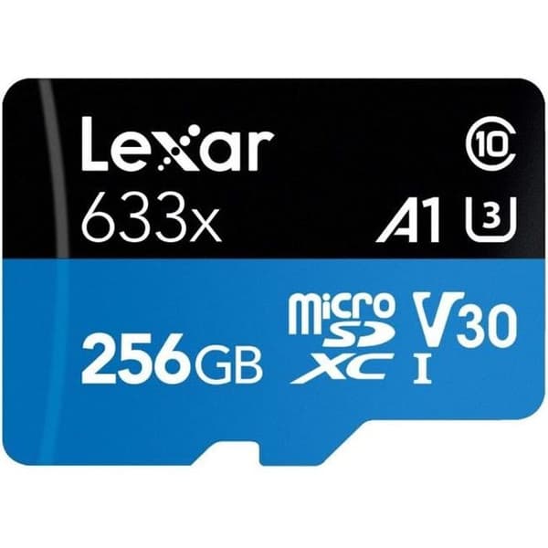 Minneskort - Lexar - Högpresterande 633x - 256 Go - UHS-I - Klass 10
