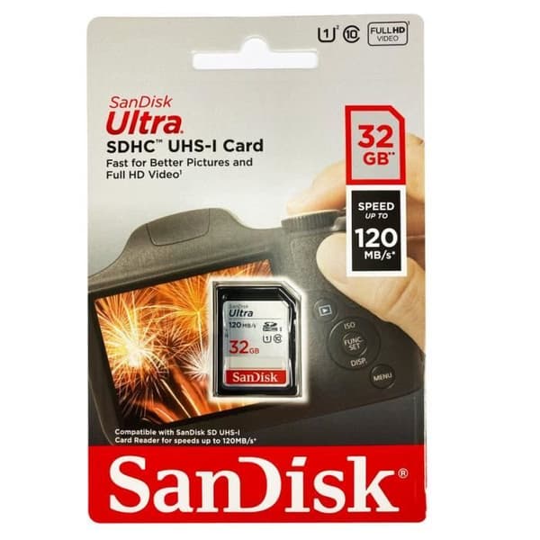 Sandisk SDHC ULTRA 32GB 120MB/s SD-minneskort
