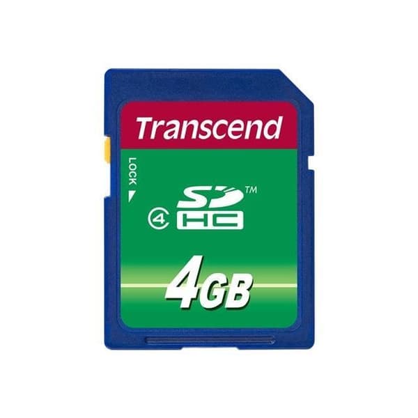 Transcend - Flash-minneskort - 4 GB - Klass 4 - SDHC