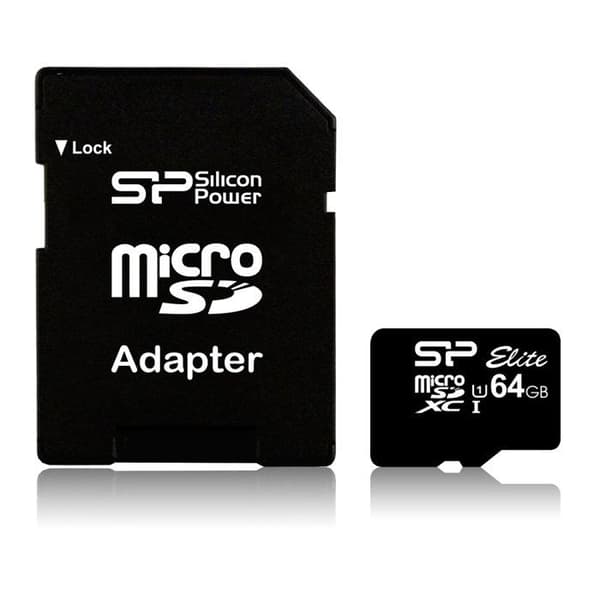microSD UHS-1 Class 10 minneskort - 64 GB - SILICON POWER